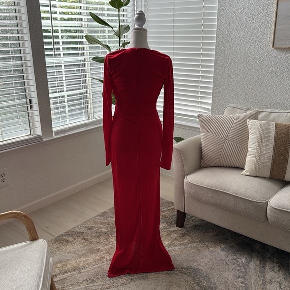 Twist Front Slinky Maxi Dress - Picture 6 of 7